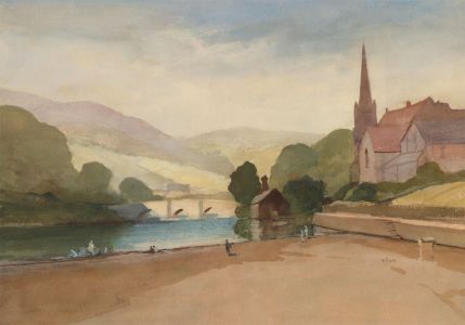 William Eyre (1891-1979) - Signed Watercolour, Llangollen, Wales