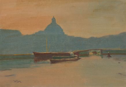 William Eyre (1891-1979) - Signed Mid 20th Century Oil, Amsterdam