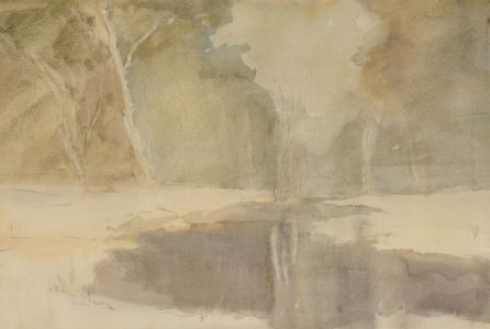 William Eyre (1891-1979) - Signed Watercolour, Springtime in Abcoude