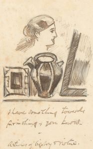 Charles William Cole - Late 19th Century Pen and Ink Drawing, Small Sketch
