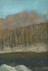 Robin Hutton (1919-2017) - Contemporary Pastel, Autumnal Landscape