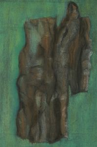 Robin Hutton (1919-2017) - Contemporary Pastel, Study of Tree Bark