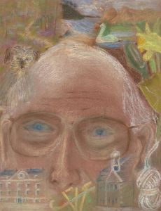 Robin Hutton (1919-2017) - 2002 Pastel, Self Portrait