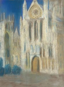 Robin Hutton (1919-2017) - Contemporary Pastel, Continental Cathedral