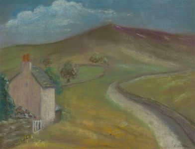 Robin Hutton (1919-2017) - 1996 Pastel, English Mountain Landscape