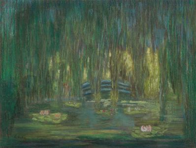 Robin Hutton (1919-2017) - 1999 Pastel, After Claude Monet, The Water Lily Pond
