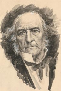 Harold Hope Read (1881-1959) - Watercolour, Miniature Self Portrait
