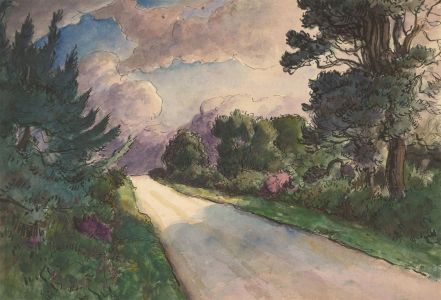 Harold Hope Read (1881-1959) - Early 20th Century Watercolour, The Woodland Path