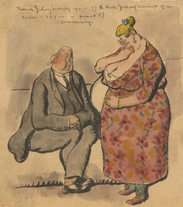 Harold Hope Read (1881-1959) - Watercolour, Characters from Gulliver's Travels