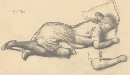 Harold Hope Read (1881-1959) - Signed 1923 Graphite Drawing, Study of Hilda