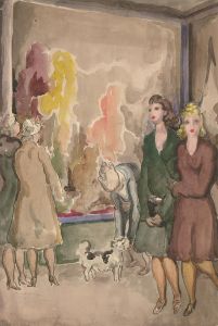 Harold Hope Read (1881-1959) - Early 20th Century Watercolour, Window Shopping