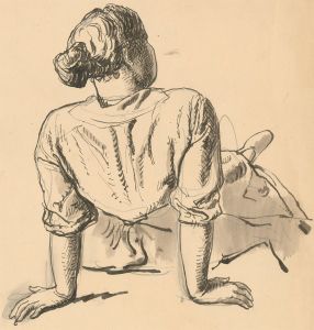 Harold Hope Read (1881-1959) - Pen and Ink Drawing, Artist's Lover Hilda