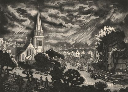 1993 Etching - View of St. Saviours Church, Eastbourne
