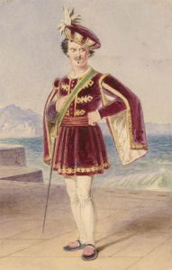 John Massey Wright RWS (1777-1866) - Watercolour, Stage Character - The Villain