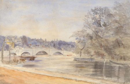 Miss Harper - 19th Century Watercolour, View of The Seine, Paris