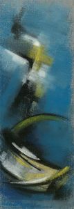Hector McDonald Sutton (1903-1992) - Pastel, Abstract in Blue