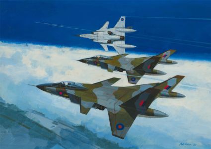 Pat Owen GAVA - 1980 Acrylic, Fighter Jets