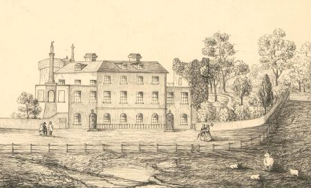 Mid 19th Century Pen and Ink Drawing - Houses of Naval Officers, Haulbowline
