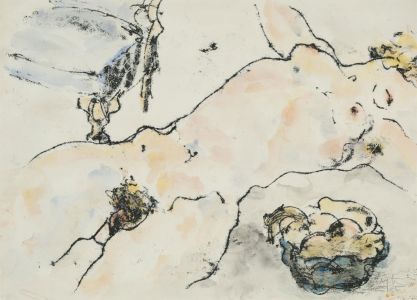 Inge Clayton FRSA (1942-2010) - Signed 1985 Monotype, Nude Study