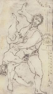 Inge Clayton FRSA (1942-2010) - Signed 1990 Etching, Hercules Kills Diomedes