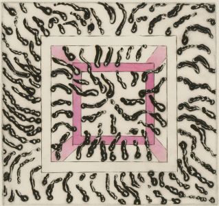 Karl Erik Häggblad (b. 1924) - 20th Century Welded Engraving, Streams - Space