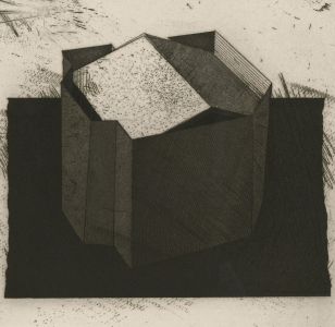 Dave King (b. 1946) - Signed Limited Edition 1983 Etching, Geometric Form