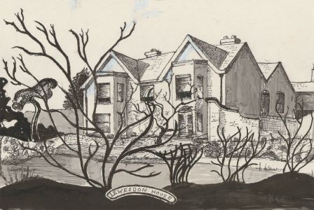 Hilary Sweet-Escott - Set of Five 1998 Pen and Ink Drawings, Farm House Studies