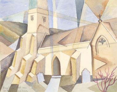 Hilary Sweet-Escott - Signed 1995 Watercolour, St. Peter's Church