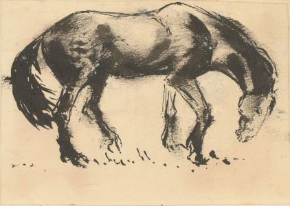 Jan Johnson - Set of Five 20th Century Graphite Drawings, Horse Studies