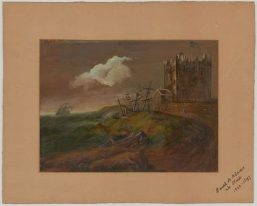 Sarah A. Adams - Signed Mid 19th Century Watercolour, Stormy Seascape Scene