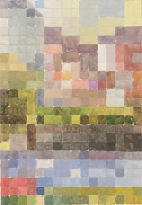 Anita Wright - c. 1975 Watercolour, Geometric Abstract Design