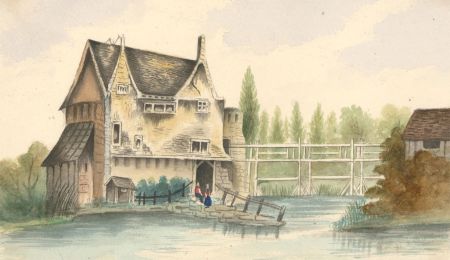 Late 19th Century Watercolour - Dutch Cottage Scene