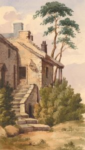 19th Century Watercolour - The Continental Cottage