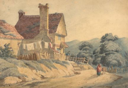 19th Century Watercolour - Rural Cottage