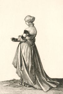 After Hans Holbein - 19th Century Etching, Portrait of a Lady