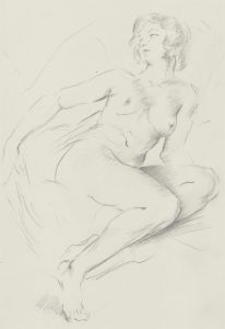 Franco Matania (1922-2006) - c.1990 Graphite Drawing, The Classical Woman