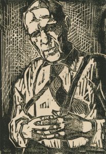 Richard Ian Bentham Walker (1925-2009) - Three 20th Century Linoprints, Man