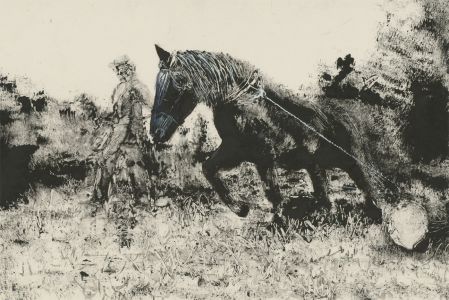 Louis Klein - 20th Century Monotype, The horse