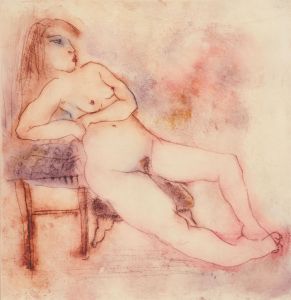 Inge Clayton FRSA (1942-2010) - 1990 Aquatint, Reclining Nude, Helene
