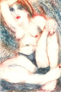 Inge Clayton FRSA (1942-2010) - Signed 20th Century Linoprint, Rikki