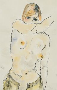 Inge Clayton FRSA (1942-2010) - Signed 1985 Monotype, The Blonde Nude