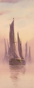 Fred Stafford (fl.1890-1910) - Late 19th Century Gouache, Sailing Boats