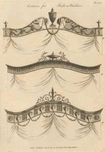 George Hepplewhite (1727-1786) - Three 18th Century Engravings, Cornice Designs