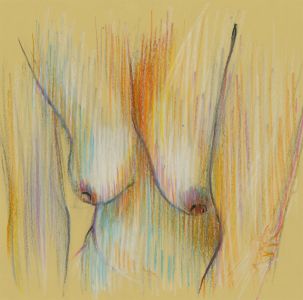 Richard O'Connell (b.1947) - 2001 Pastel, Nude Model, Lucy