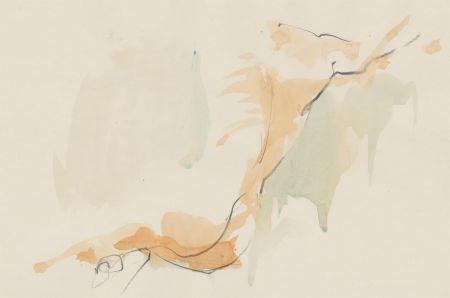 Richard O'Connell (b.1947) - 2005 Watercolour, Nude Torso