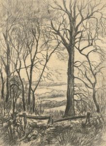 H.R.C. - A Group of Five Early 20th Century Charcoal Landscape Studies