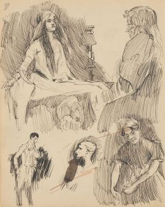 Attrib. William Gale (1823-1909) - Late 19th Century Pen Drawings