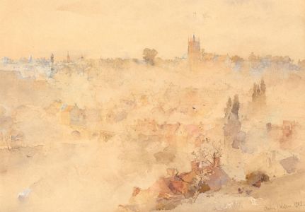 Charles John Watson (1846-1927) - Signed 1895 Watercolour, Town View