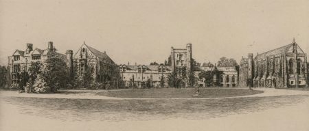 Ronald Basil Emsley Woodhouse (1897-1987) - Etching, Mansfield College