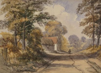 Francis Oliver Finch RWS - 19th Century Watercolour, On Road Near Countess Weir